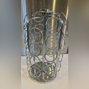 Keurig storage carousel . Holds up to 36 K-Cup pods .Color : Silver